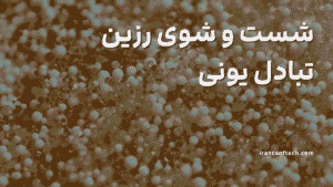 شست و شوی رزین تبادل یونی