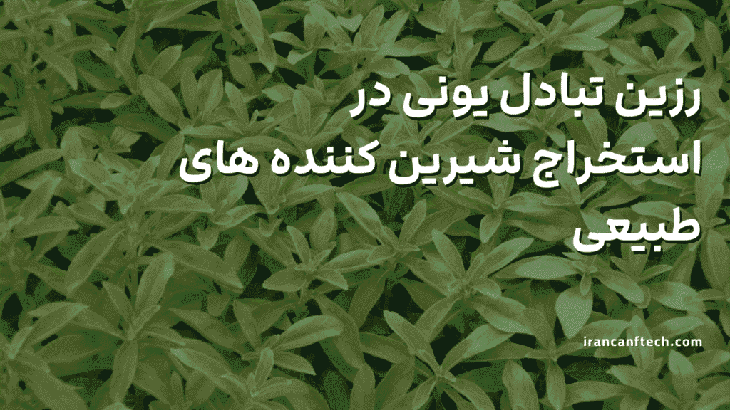 رزین تبادل یونی در استخراج شیرین کننده های طبیعی